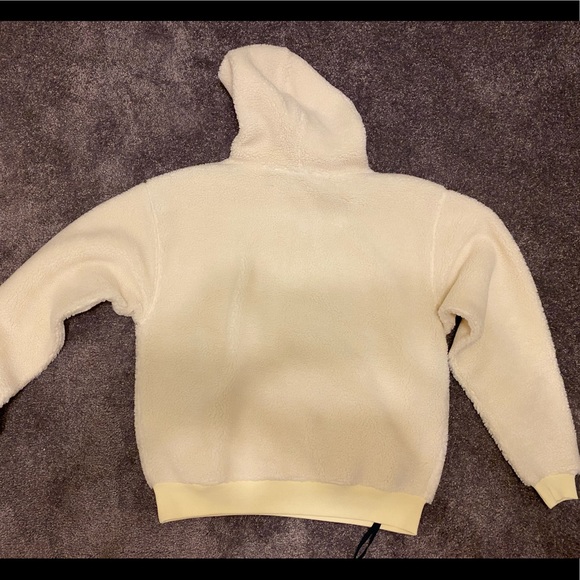 Kith Sherpa Box Logo Hoodie —Marshmallow - Picture 4 of 5